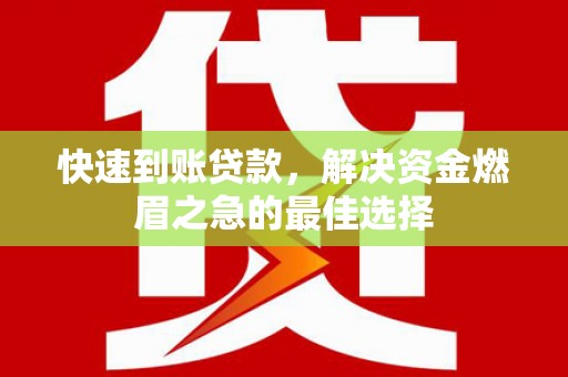 广元快速到账贷款，解决资金燃眉之急的最佳选择