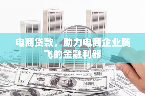 广元电商贷款，助力电商企业腾飞的金融利器