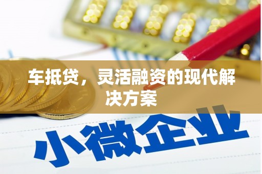 广元车抵贷，灵活融资的现代解决方案