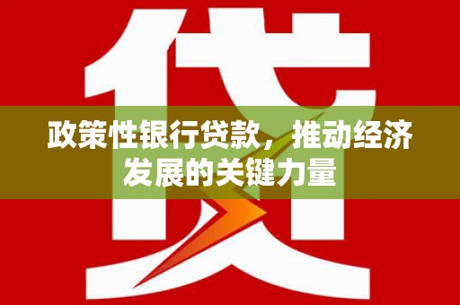 广元政策性银行贷款，推动经济发展的关键力量