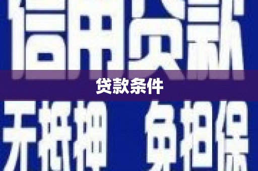 广元贷款条件