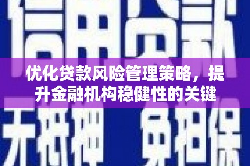广元优化贷款风险管理策略，提升金融机构稳健性的关键