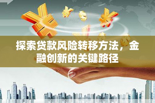 广元探索贷款风险转移方法，金融创新的关键路径