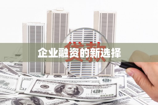 广元企业融资的新选择
