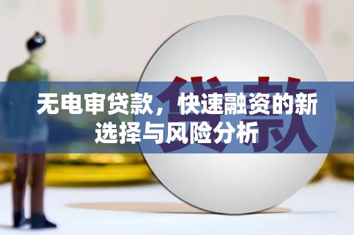 广元无电审贷款，快速融资的新选择与风险分析