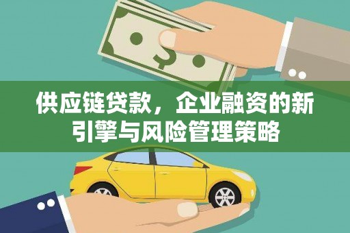 广元供应链贷款，企业融资的新引擎与风险管理策略