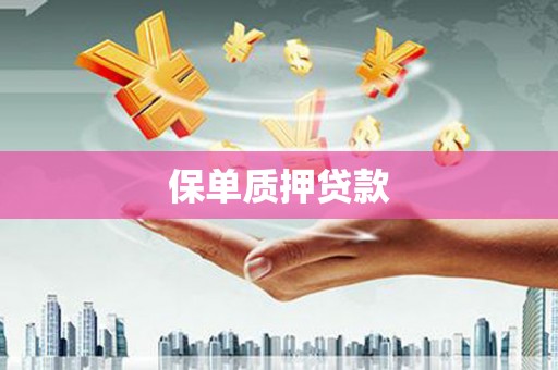 广元保单质押贷款