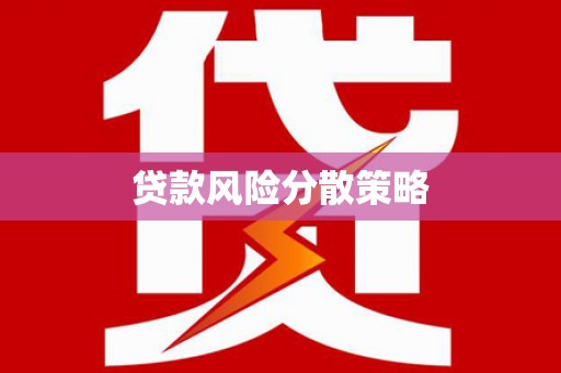 广元贷款风险分散策略