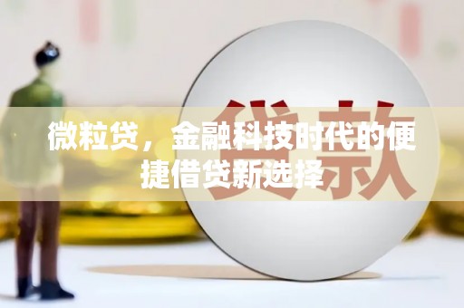 广元微粒贷，金融科技时代的便捷借贷新选择
