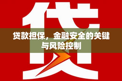 广元贷款担保，金融安全的关键与风险控制