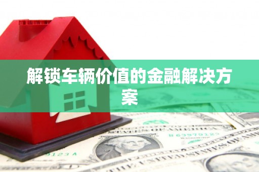 广元解锁车辆价值的金融解决方案